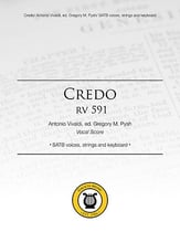 Credo SATB Vocal Score cover